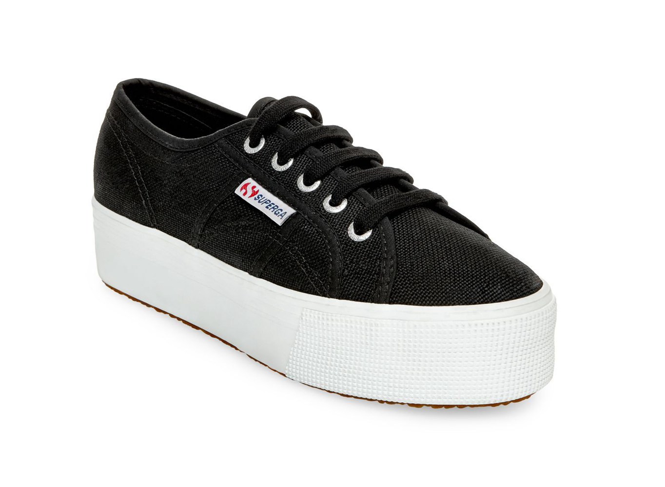 Espadrille Feminino Pretas/Branco - Superga 2790 Acotw - HOYEG-7481